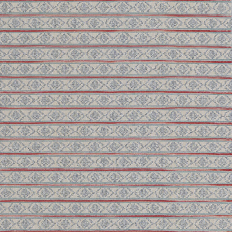 G P & J BAKER - BURFORD STRIPE- RED/BLUE - Fabric by the Yard RED/BLUE