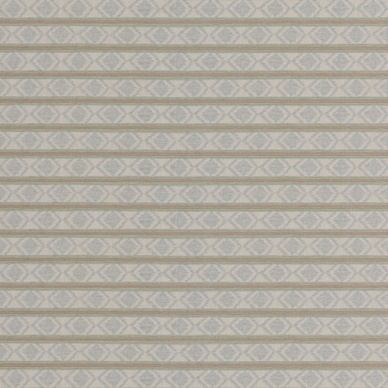G P & J BAKER - BURFORD STRIPE- AQUA - Fabric by the Yard AQUA