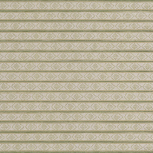 G P & J BAKER - BURFORD STRIPE- GREEN - Fabric by the Yard GREEN