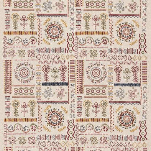 G P & J BAKER - SPIN OFF- RED/GREEN - Fabric by the Yard RED/GREEN
