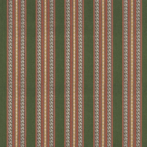 G P & J BAKER - WORLDS APART- GREEN/CORAL - Fabric by the Yard GREEN/CORAL