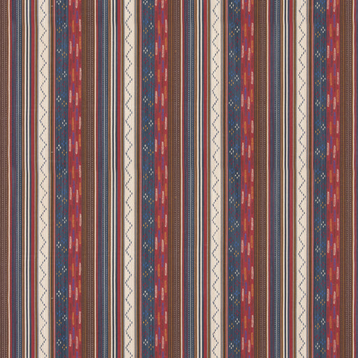 G P & J BAKER - RUNAWAY- INDIGO/RED - Fabric by the Yard INDIGO/RED