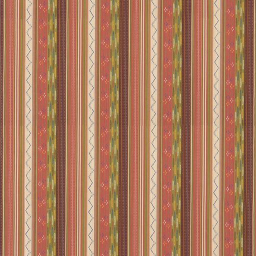 G P & J BAKER - RUNAWAY- CORAL/GREEN - Fabric by the Yard CORAL/GREEN