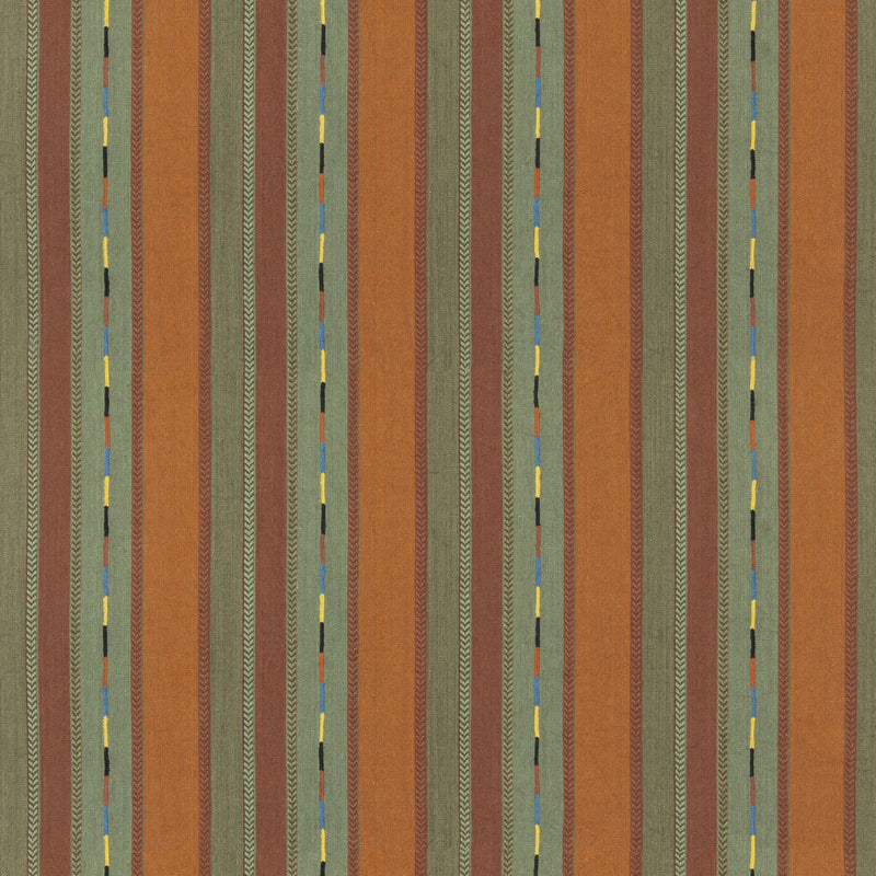 G P & J BAKER - BUNTY- ORANGE/GREEN - Fabric by the Yard ORANGE/GREEN