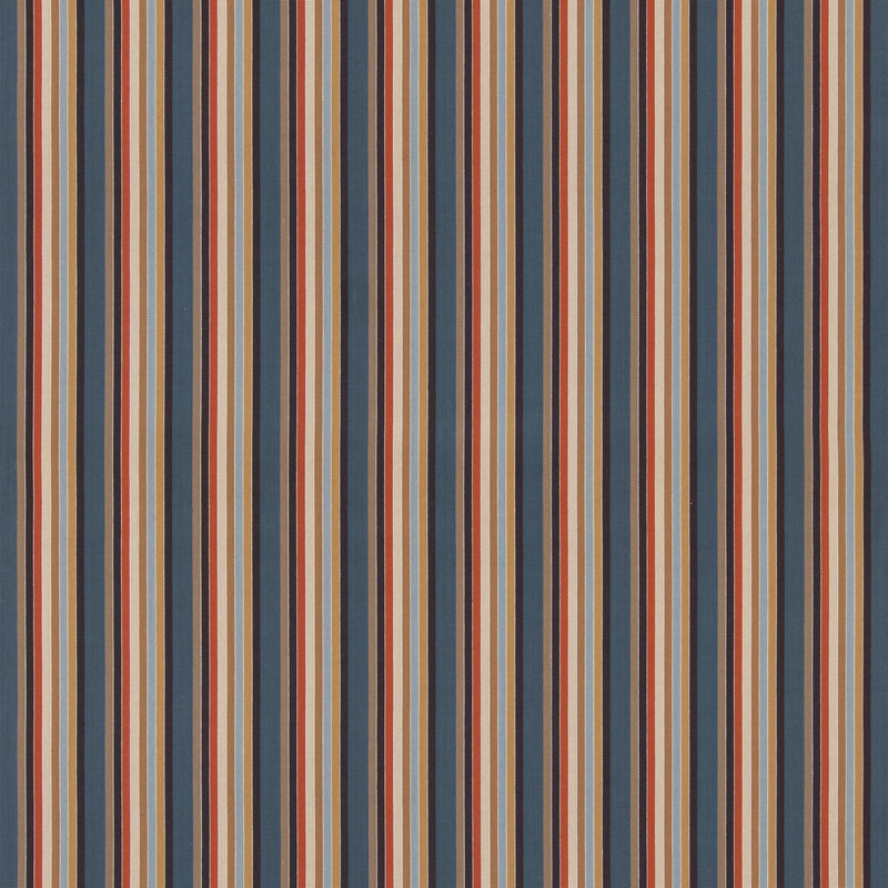 G P & J BAKER - WILD ONE- INDIGO/COCOA - Fabric by the Yard INDIGO/COCOA