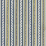 G P & J BAKER - HALKI STRIPE- TEAL/OCHRE - Fabric by the Yard