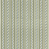 G P & J BAKER - HALKI STRIPE- EMERALD/BLUE - Fabric by the Yard