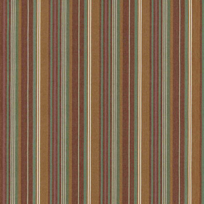 G P & J BAKER - PETRA STRIPE- RED/GREEN - Fabric by the Yard RED/GREEN
