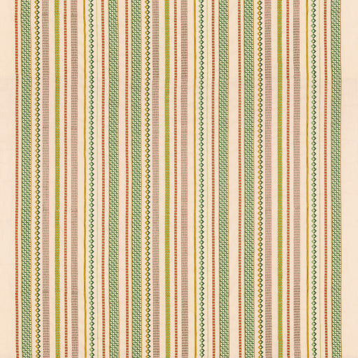 G P & J BAKER - TUDOR STRIPE- RED/GREEN - Fabric by the Yard RED/GREEN