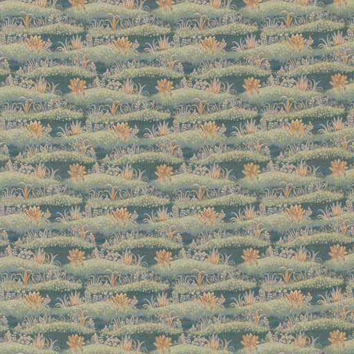G P & J BAKER - GARDEN TAPESTRY- TEAL - Fabric by the Yard TEAL