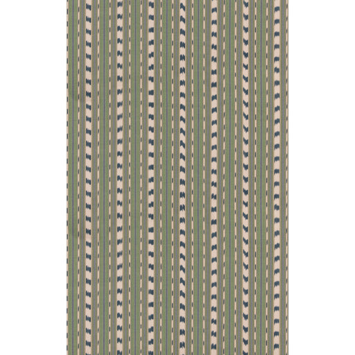G P & J BAKER - BASIL STRIPE- GREEN/INDIGO - Fabric by the Yard GREEN/INDIGO