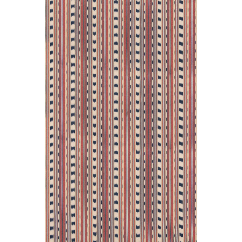 G P & J BAKER - BASIL STRIPE- RED/INDIGO - Fabric by the Yard RED/INDIGO