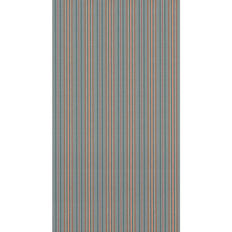 G P & J BAKER - RUFUS STRIPE- TEAL - Fabric by the Yard TEAL
