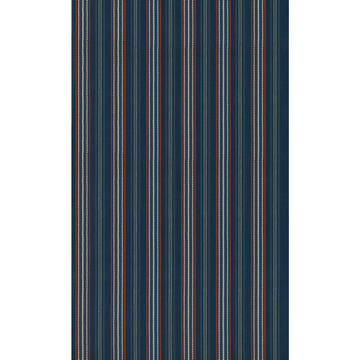 G P & J BAKER - RUFUS STRIPE- INDIGO - Fabric by the Yard INDIGO