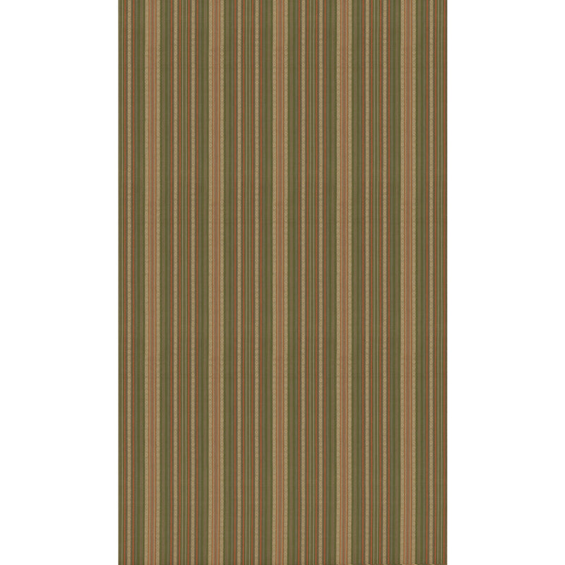 G P & J BAKER - SYMINGTON STRIPE- GREEN/CORAL - Fabric by the Yard GREEN/CORAL