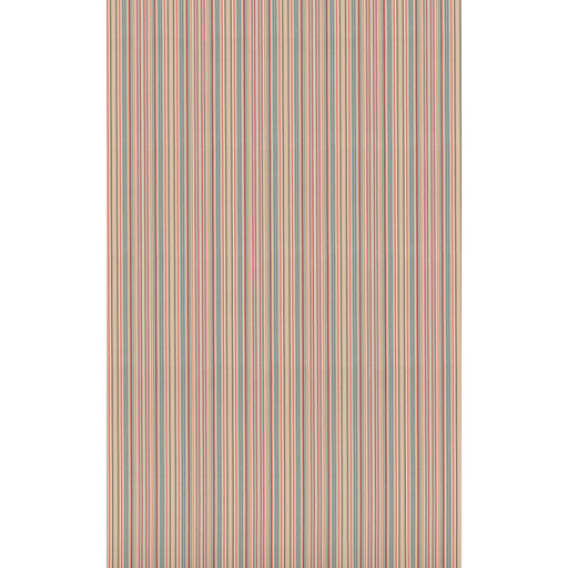 G P & J BAKER - LUNA STRIPE- TEAL/RED - Fabric by the Yard TEAL/RED