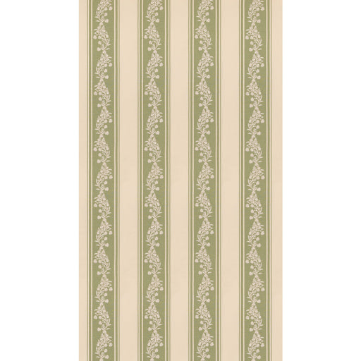 G P & J BAKER - ALDBURY STRIPE- GREEN - Fabric by the Yard GREEN
