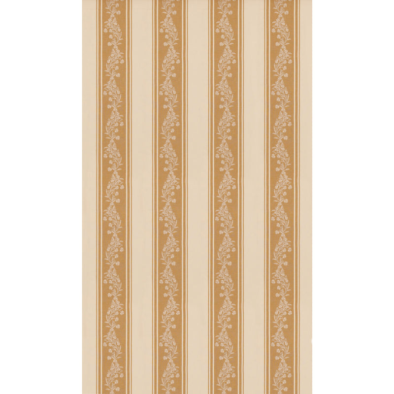 G P & J BAKER - ALDBURY STRIPE- OCHRE - Fabric by the Yard OCHRE