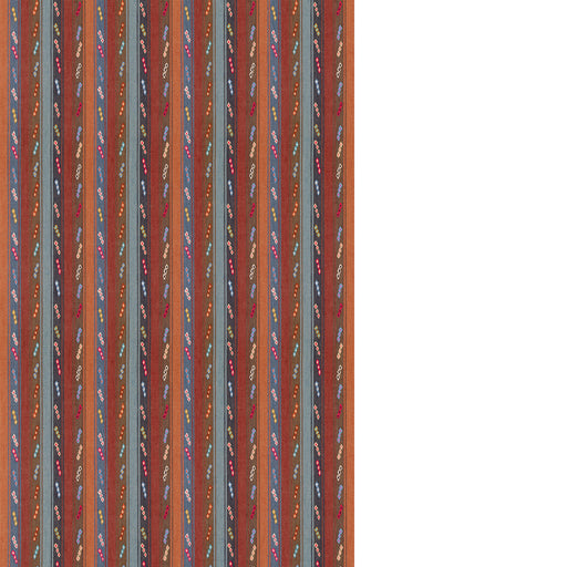 G P & J BAKER - TIP TOE- INDIGO/CHOCOLATE - Fabric by the Yard INDIGO/CHOCOLATE