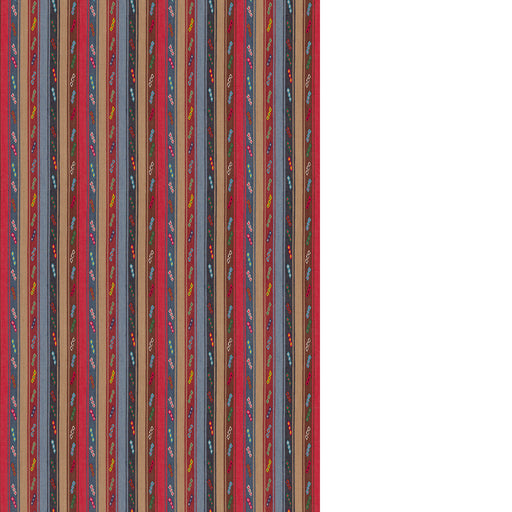 G P & J BAKER - TIP TOE- CRIMSON/BLUE - Fabric by the Yard CRIMSON/BLUE