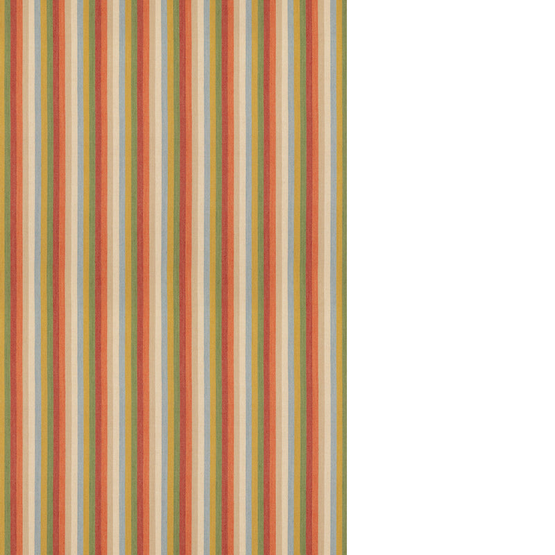 G P & J BAKER - TIM'S RUG- CLEMENTINE/GREEN - Fabric by the Yard CLEMENTINE/GREEN