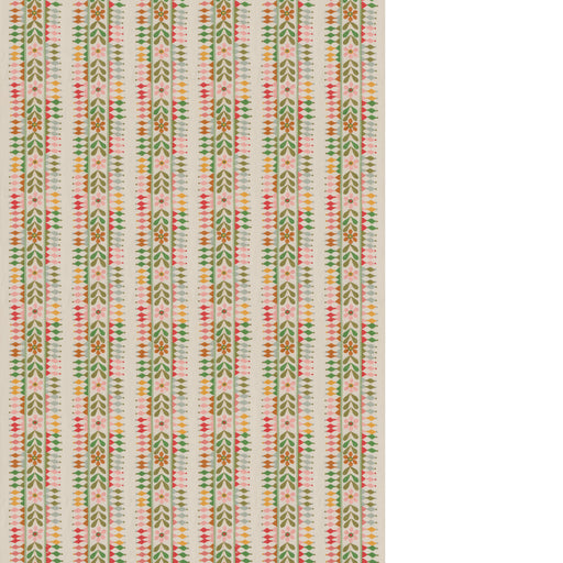 G P & J BAKER - FLOWER POT- GREEN - Fabric by the Yard GREEN
