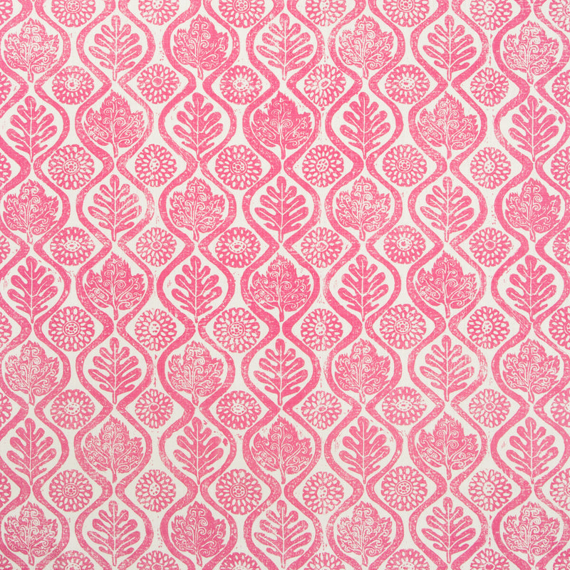 LEE JOFA - OAKLEAVES- FUSCHIA - Fabric by the Yard FUSCHIA