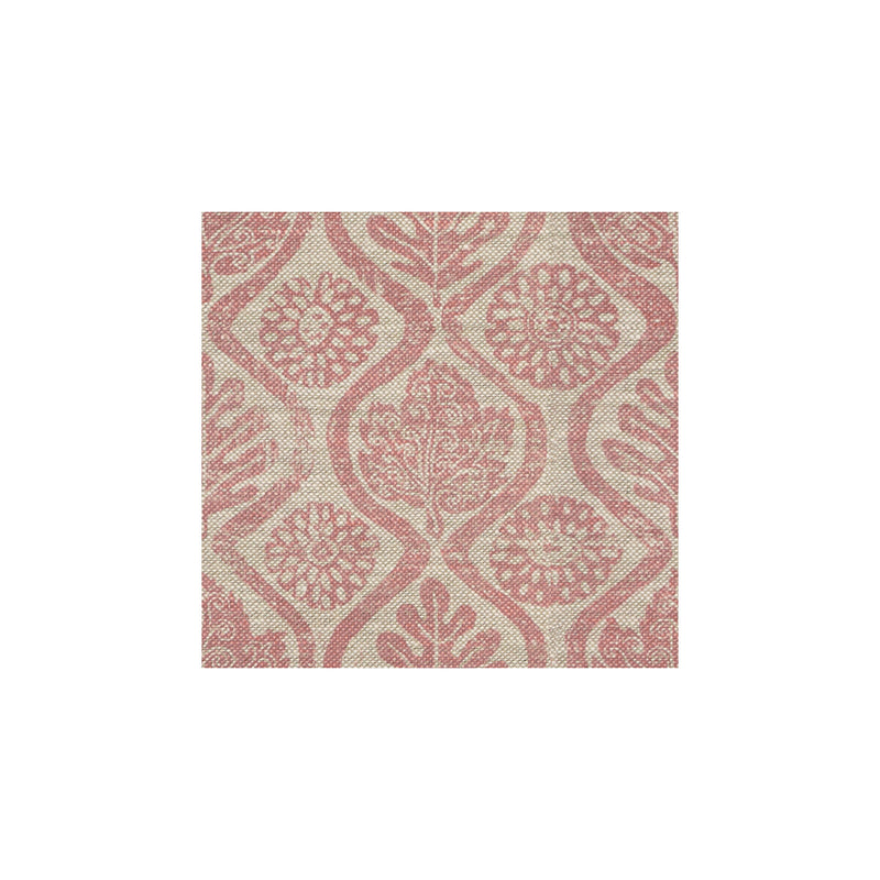 LEE JOFA - OAKLEAVES- PINK/OATMEAL - Fabric by the Yard PINK/OATMEAL