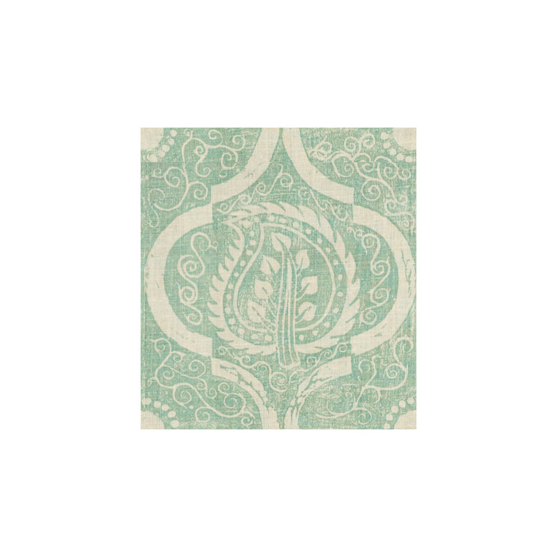 LEE JOFA - PERSIAN LEAF- AQUA - Fabric by the Yard AQUA
