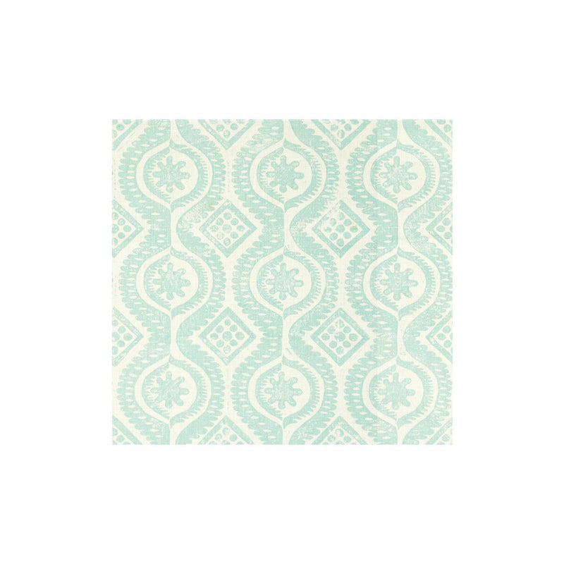 LEE JOFA - DAMASK- AQUA - Fabric by the Yard AQUA