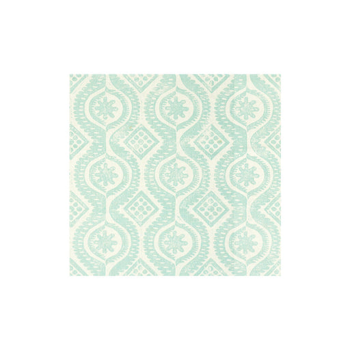 LEE JOFA - DAMASK- AQUA - Fabric by the Yard AQUA