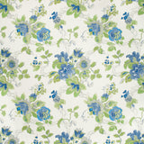 LEE JOFA - PARNHAM- CORNFLOWER/LIME - Fabric by the Yard