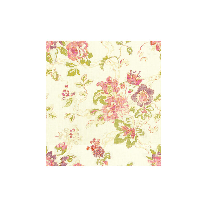 LEE JOFA - PARNHAM- PLUM/MOSS/AQUA - Fabric by the Yard PLUM/MOSS/AQUA