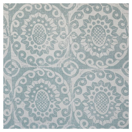 LEE JOFA - PINEAPPLE ON OYSTER- AQUA - Fabric by the Yard AQUA