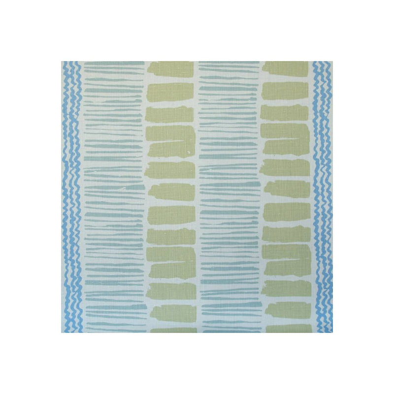 LEE JOFA - SALTAIRE- LIGHT GREEN/AQUA/CORNFLOWER - Fabric by the Yard LIGHT GREEN/AQUA/CORNFLOWER