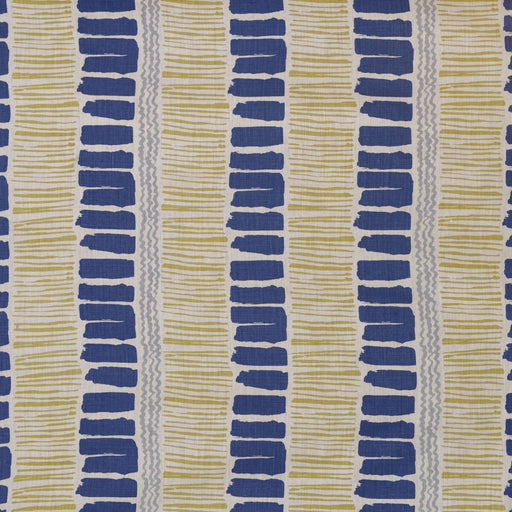 LEE JOFA - SALTAIRE- INDIGO/YELLOW/AQUA - Fabric by the Yard INDIGO/YELLOW/AQUA
