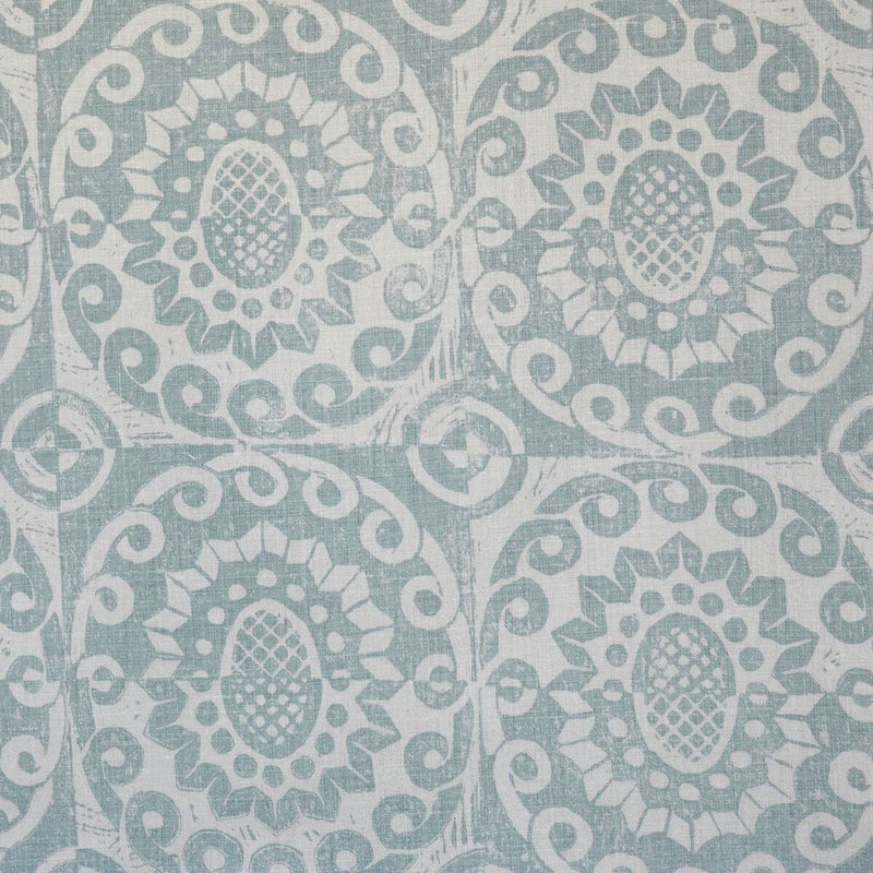 LEE JOFA - PINEAPPLE ON OATMEAL- AQUA - Fabric by the Yard AQUA