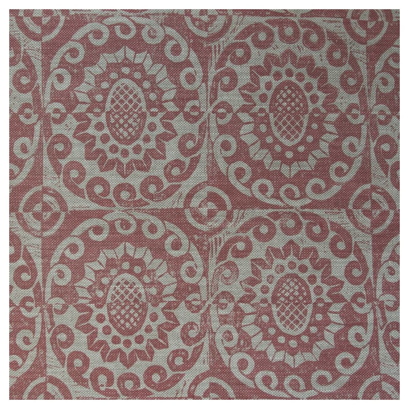 LEE JOFA - PINEAPPLE ON OATMEAL- PINK - Fabric by the Yard PINK
