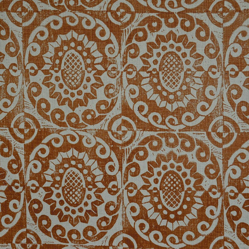 LEE JOFA - PINEAPPLE ON RUSTIC- PUMPKIN - Fabric by the Yard PUMPKIN