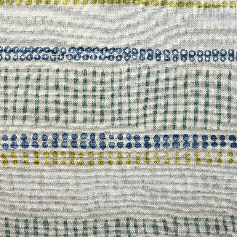 LEE JOFA - SAYBROOK- BLUE/AQUA/LM - Fabric by the Yard BLUE/AQUA/LM