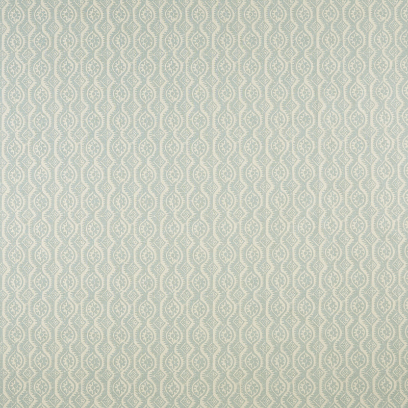 LEE JOFA - SMALL DAMASK- AQUA - Fabric by the Yard AQUA