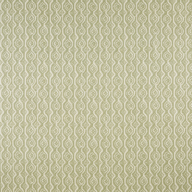 LEE JOFA - SMALL DAMASK- GREEN - Fabric by the Yard GREEN