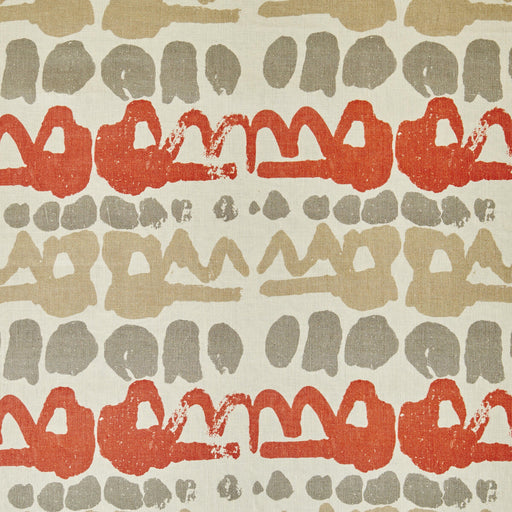 LEE JOFA - ALTAMIRA- RED/GREY - Fabric by the Yard RED/GREY