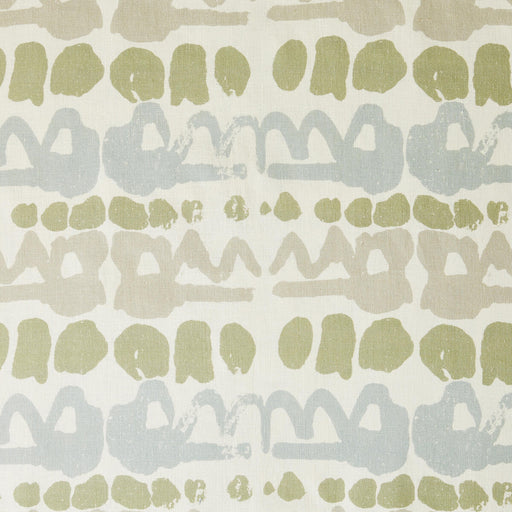 LEE JOFA - ALTAMIRA- GREEN/STONE - Fabric by the Yard GREEN/STONE
