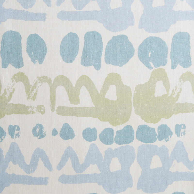 LEE JOFA - ALTAMIRA- LIME/BLUE - Fabric by the Yard LIME/BLUE