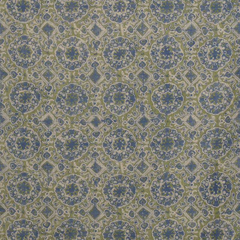 LEE JOFA - ASHCOMBE- BLUE/GREEN - Fabric by the Yard BLUE/GREEN
