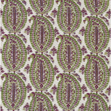 LEE JOFA - ANOUSHKA- PLUM/GREEN - Fabric by the Yard