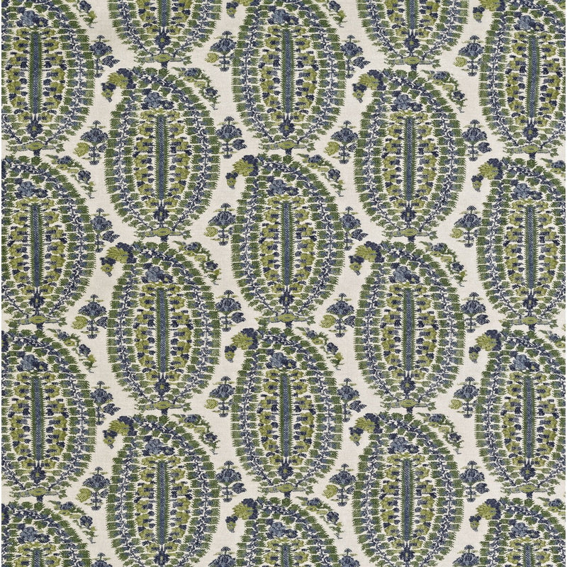 LEE JOFA - ANOUSHKA- BLUE/GREEN - Fabric by the Yard BLUE/GREEN