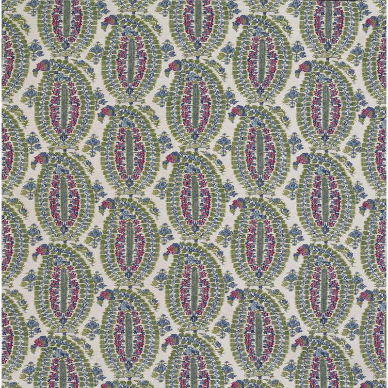 LEE JOFA - ANOUSHKA- PINK/BLUE - Fabric by the Yard PINK/BLUE