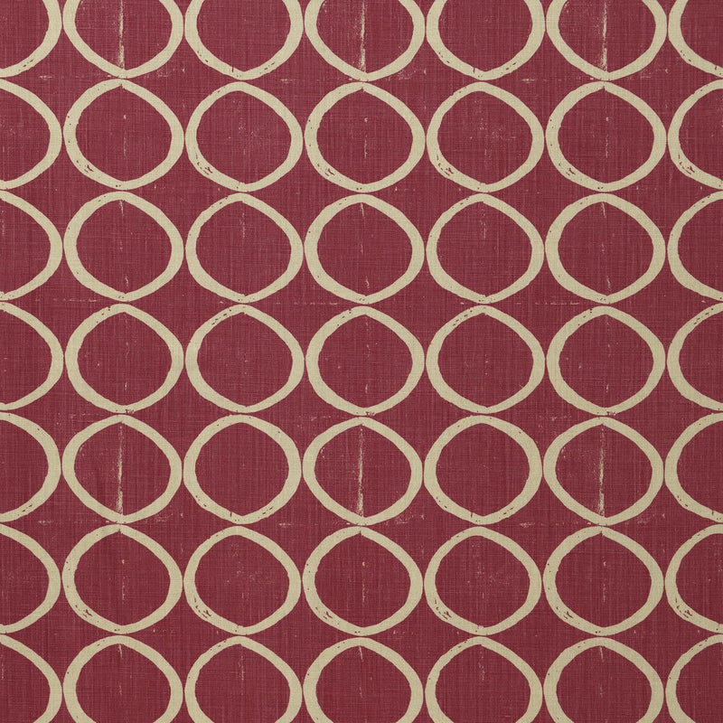 LEE JOFA - CIRCLES- BERRY - Fabric by the Yard BERRY